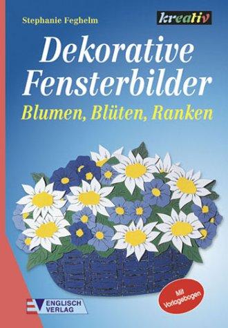 Dekorative Fensterbilder. Blumen, Blüten, Ranken