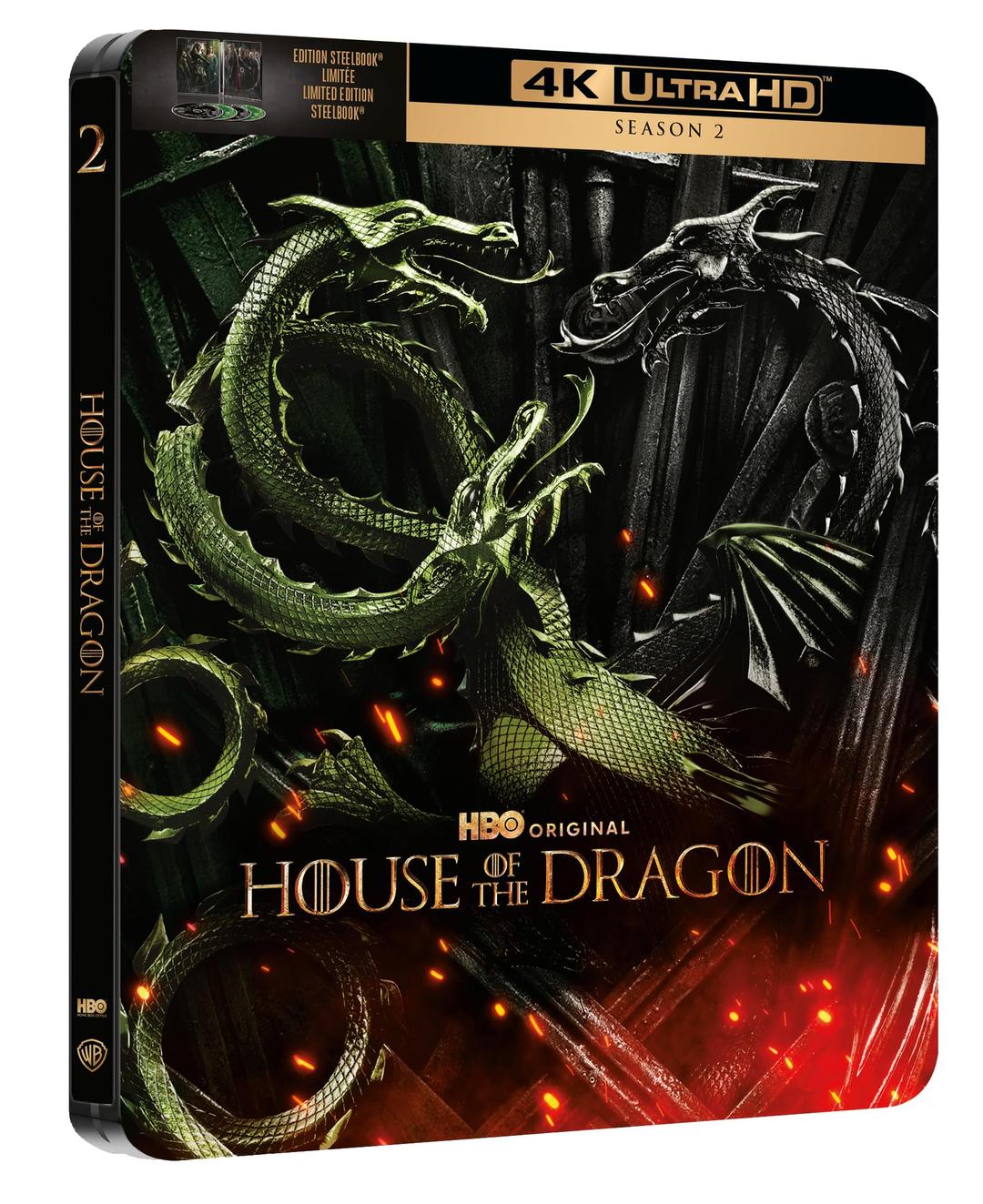 House Of The Dragon Saison 2 Steelbook Blu-ray 4K Ultra HD