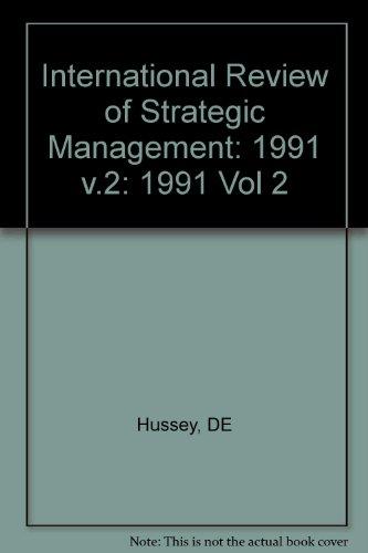 1991 (v.2) (International Review of Strategic Management)