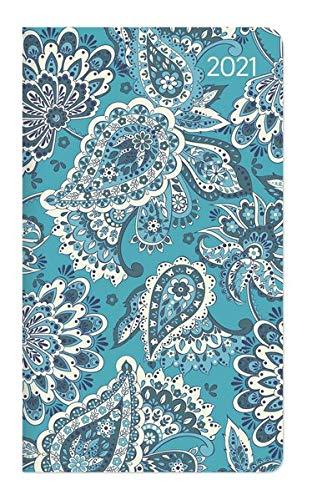 Slimtimer Style Paisley 2021 - Taschen-Kalender 9x15,6 cm - Weekly - 128 Seiten - Notiz-Buch - mit Info- und Adressteil - Alpha Edition