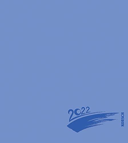 Foto-Malen-Basteln Bastelkalender blau 2022: Fotokalender zum Selbstgestalten. Do-it-yourself Kalender mit festem Fotokarton. Edle Folienprägung. Format: 21,5 x 24 cm