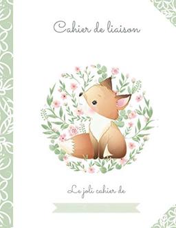 CAHIER DE LIAISON PARENT - ASSISTANT(E)-MATERNEL(LE) - CRECHE - MAM: 1 AN DE SUIVI : format petit cahier standard. Cahier de vie - hippopotame