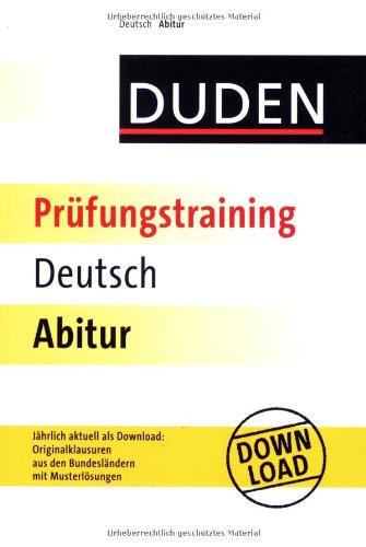 Duden Prüfungstraining Deutsch Abitur