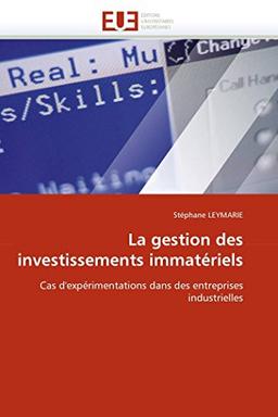 La gestion des investissements immatériels