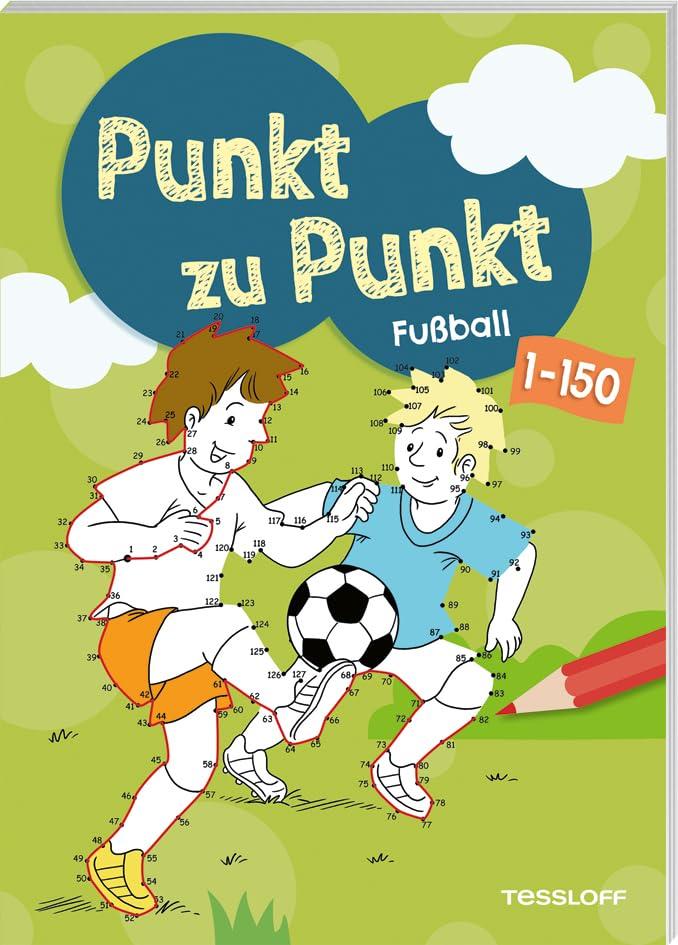 Punkt zu Punkt. Fußball. 1 bis 150: Punkte verbinden von 1 bis 150 (Von Punkt zu Punkt)