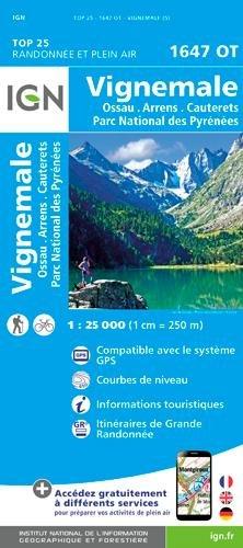 Vignemale - Ossau - Arrens - Cauterets - Parc National des Pyrénées 1 : 25.000