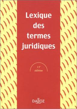 Lexique de termes juridiques