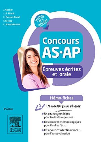 Mémo-fiches concours AS-AP : épreuves écrites et orale : l'essentiel pour réviser