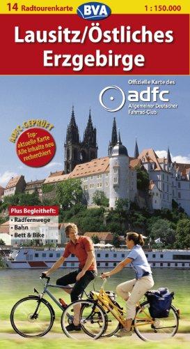 ADFC-Radtourenkarte 14 Lausitz / Östliches Erzgebirge 1 : 150 000: Radfernwege, Bahn, Bett & Bike