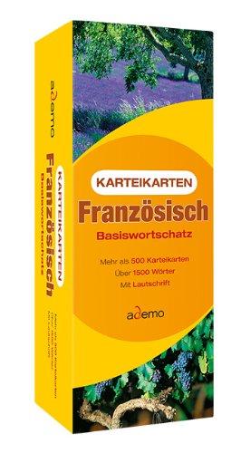 Karteikarten Französisch Basiswortschatz