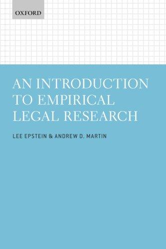 An Introduction to Empirical Legal Research