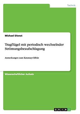 Tragflügel mit periodisch wechselnder Strömungsbeaufschlagung: Anmerkungen zum Katzmayr-Effekt