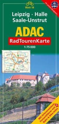 ADAC Radtourenkarte Leipzig, Halle, Saale-Unstrut: 1:75000