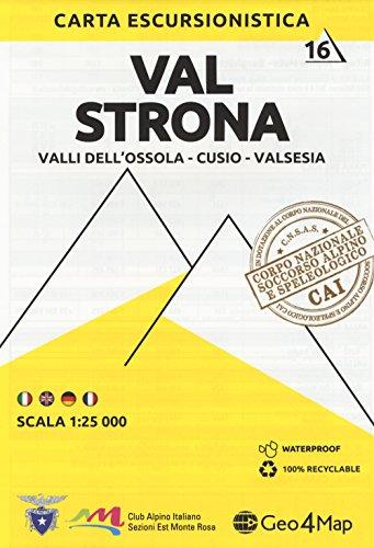 Val Strona 1 : 25.000: Valli Dell'Ossola - Cusio - Valsesia