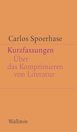 Kurzfassungen: Über das Komprimieren von Literatur (Kleine Schriften zur literarischen Ästhetik und Hermeneutik)