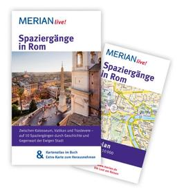 Spaziergänge in Rom: MERIAN live! - Mit Kartenatlas im Buch und Extra-Karte zum Herausnehmen