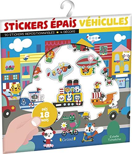 Stickers épais : véhicules : dès 18 mois