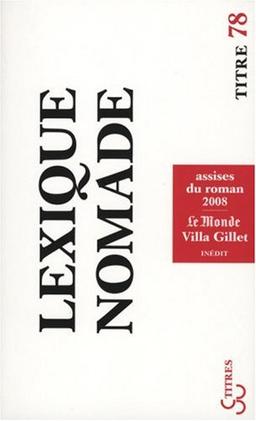 Lexique nomade : Assises du roman 2008