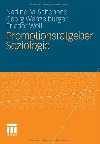 Promotionsratgeber Soziologie (German Edition)