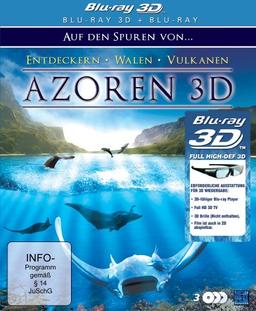 Azoren 3D - Auf den Spuren von Entdeckern, Walen und Vulkanen - Die komplette Serie (3x Blu-ray im Digipack) (3D Version inkl. 2D Version & 3D Lenticular Card) [3D Blu-ray]