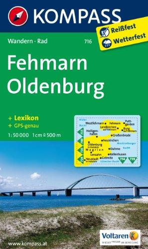 Fehmarn - Oldenburg: Wanderkarte mit Kurzführer und Radrouten. GPS-genau. 1:50000