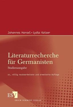 Literaturrecherche für Germanisten