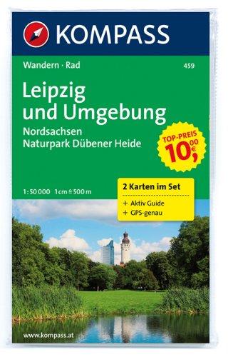 Leipzig und Umgebung - Nordsachsen - Naturpark Dübener Heide 1 : 50 000: Wanderkarten-Set. GPS-genau