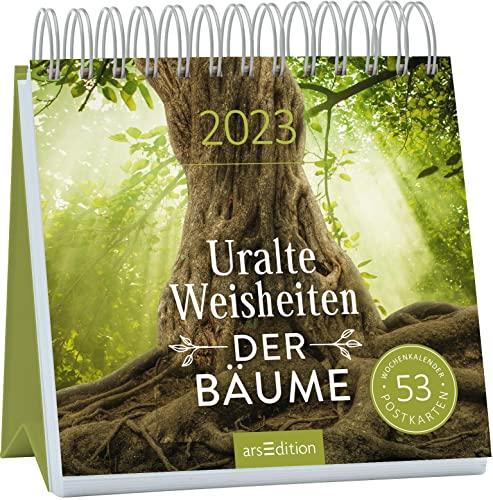 Postkartenkalender Uralte Weisheiten der Bäume 2023: Wochenkalender 2023, 53 Postkarten für Ruhe und innere Stärke