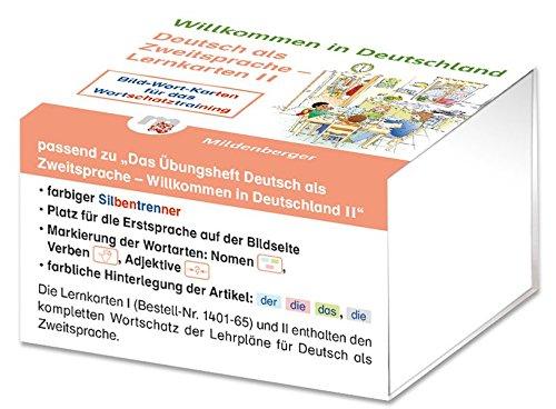 Willkommen in Deutschland - Deutsch als Zweitsprache - Lernkarten II: Bild-Wort-Karten für das Wortschatztraining