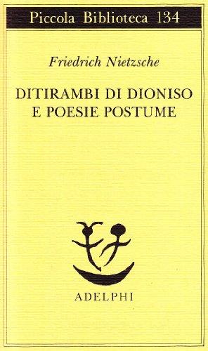 Ditirambi di Dioniso e Poesie postume