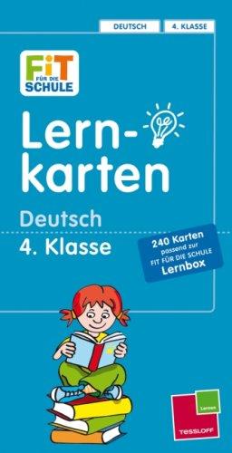 Fit für die Schule: Lernkarten Deutsch 4. Klasse