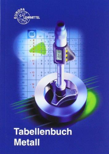 Tabellenbuch Metall (ohne Formelsammlung): Tabellen, Formeln, Übersichten, Normen. Für Mathematik, Naturwissenschaftliche Grundlagen, Technische ... und Regelungstechnik, Informationstechnik