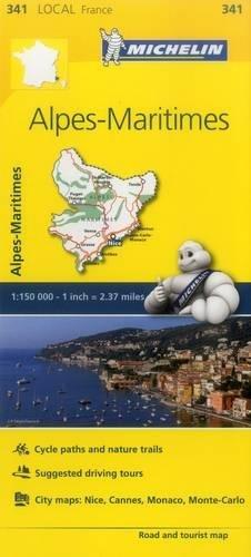 Alpes-Maritimes - Michelin Local Map 341 (Mapas Local Michelin, Band 341)