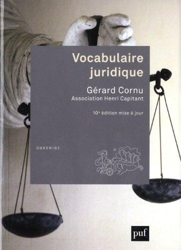 Vocabulaire juridique