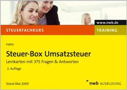 Steuer-Box Umsatzsteuer: Lernkarten mit 375 Fragen und Antworten