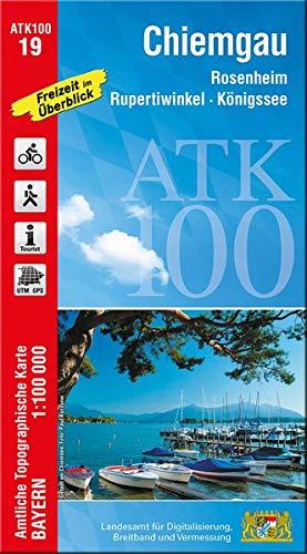 ATK100-19 Chiemgau (Amtliche Topographische Karte 1:100000): Rosenheim, Rupertiwinkel, Königssee (ATK100 Amtliche Topographische Karte 1:100000 Bayern)