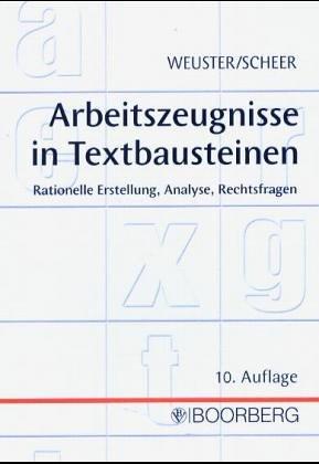 Arbeitszeugnisse in Textbausteinen