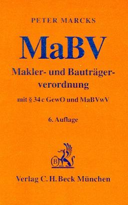 Makler- und Bauträgerverordnung (MaBV), Kommentar