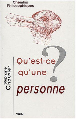 Qu'est-ce qu'une personne ?