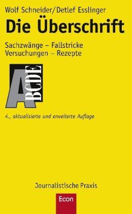 Die Überschrift: Sachzwänge - Fallstricke Versuchungen - Rezepte