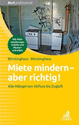 Miete mindern - aber richtig!: Alle Mängel von Abfluss bis Zugluft