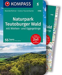 KOMPASS Wanderführer Naturpark Teutoburger Wald mit Wiehen- und Eggegebirge, 55 Touren: mit Extra-Tourenkarte, GPX-Daten zum Download