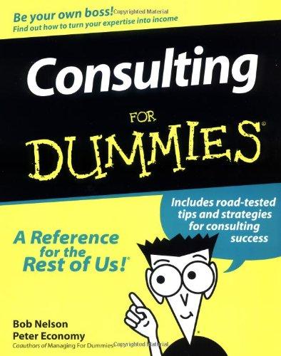 Consulting for Dummies (For Dummies (Lifestyles Paperback))