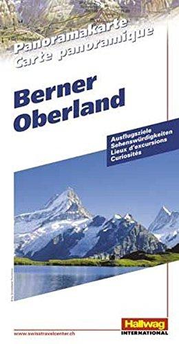 Berner Oberland Panoramakarte: Panoramakarten (Hallwag Panoramakarten)