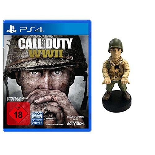 Call of Duty: WWII - Standard Edition - [PlayStation 4] + WWII Officer Muddy Guy Figur