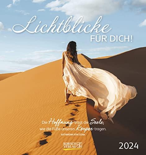 Lichtblicke für dich! 2024: aufstellbarer Postkartenkalender