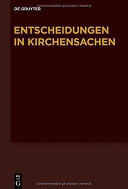 Entscheidungen in Kirchensachen seit 1946: 1.1.-30.6.2014