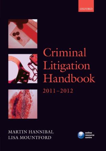 Criminal Litigation Handbook 2011-12 (Legal Practice Course Guide)