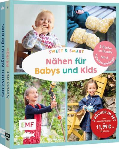 Sweet & smart – Nähen für Babys und Kids: Doppeltes Nähglück! 2 Bücher im Bundle: 25 praktische Projekte in den Größen 92 bis 128 mit 6 Schnittmusterbogen: Lätzchen, Matschhose, Regenjacke u.v.m.