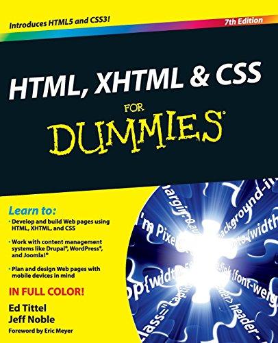 HTML, XHTML and CSS For Dummies